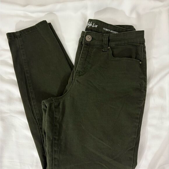 Style & Co Curvy Skinny Leg Black Jeans - Picture 4 of 5